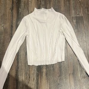 White turtle neck, size small, tight fit